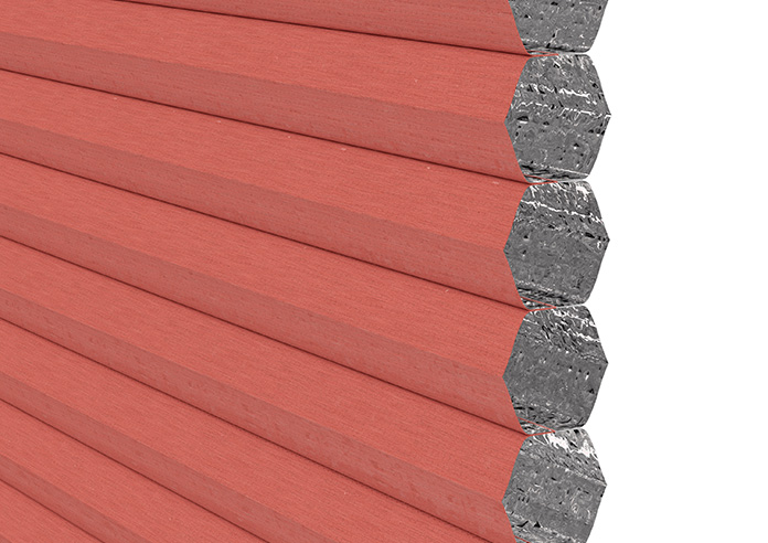 Umbra (Blackout), Toasted Red - Stick Fit Honeycomb Blind - Image 4
